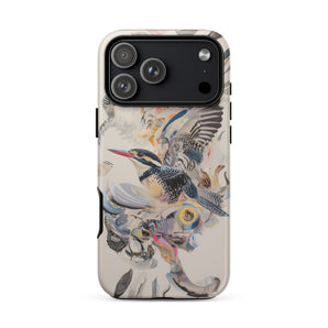 Above & Beyond - Surreal Kingfisher Art Iphone Case, 17 Pro Max / Matte, Mobile Phone Cases, Toby Leon