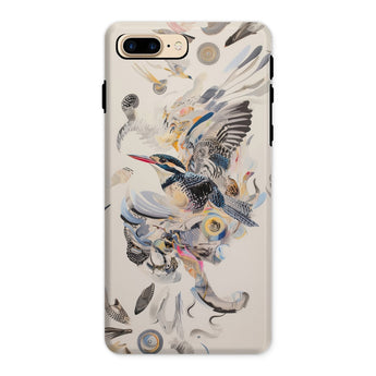 Above & Beyond - Surreal Kingfisher Art Iphone Case, 8 Plus / Matte, Phone Case Bird Art