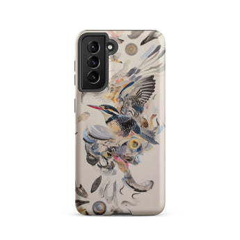 Above & Beyond - Surreal Kingfisher Art Phone Case, Samsung Galaxy S21 / Matte, Mobile Cases, Toby Leon