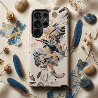 Above & Beyond - Surreal Kingfisher Art Phone Case, Mobile Cases, Toby Leon