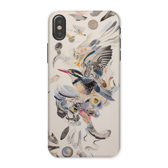 Above & Beyond - Surreal Kingfisher Art Iphone Case, x / Matte, Bird-themed Phone Case