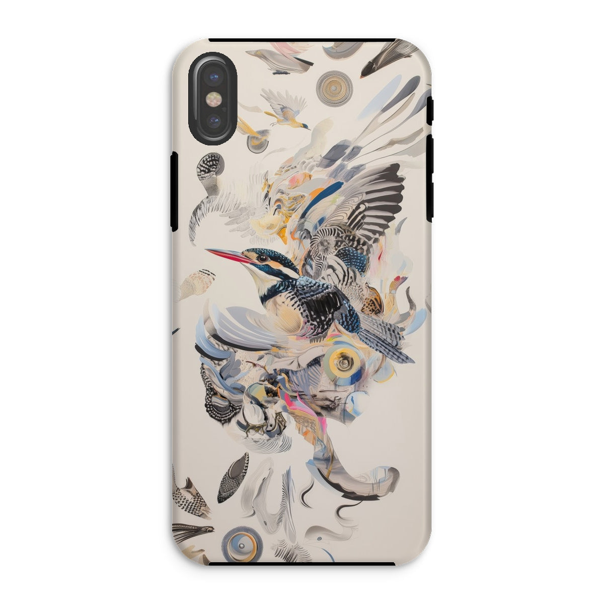 Above & Beyond Surreal Kingfisher Art Iphone Case, Xs / Matte, Bird Themed Phone Case