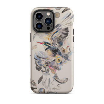 Above & Beyond - Surreal Kingfisher Art Phone Case Iphone 14 Pro Max / Matte Bird-themed Iphone Case Surreal Kingfisher Art, Art Case,