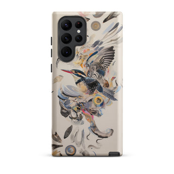 Above & Beyond - Surreal Kingfisher Art Phone Case Samsung Galaxy S22 Ultra / Matte Vibrant Artistic Detailed Illustration Bird, Iphone,