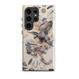 Above & Beyond - Surreal Kingfisher Art Phone Case Samsung Galaxy S24 Ultra / Gloss Sleek Artistic Phone Case Vibrant Watercolor