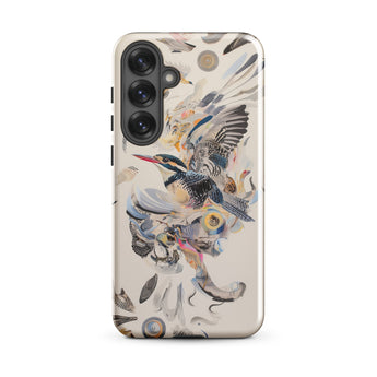 Above & Beyond - Surreal Kingfisher Art Phone Case Samsung Galaxy S25 Plus / Gloss Vibrant Artistic Phone Case Detailed Illustration