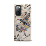 Above & Beyond - Surreal Kingfisher Art Samsung Case, Galaxy S20 Fe / Gloss, Phone Case Vibrant Bird Feather Design