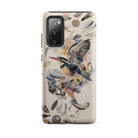 Above & Beyond Surreal Kingfisher Art Samsung Case, Galaxy S20 Fe / Matte, Smartphone Case Colorful Bird Abstract Design