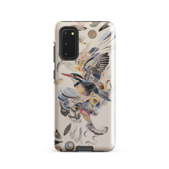 Above & Beyond - Surreal Kingfisher Art Samsung Case, Galaxy S20 / Gloss, Smartphone Case Colorful Bird Design