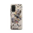 Above & Beyond Surreal Kingfisher Art Samsung Case, Galaxy S20 / Matte, Phone Case Vibrant Bird Floral Pattern