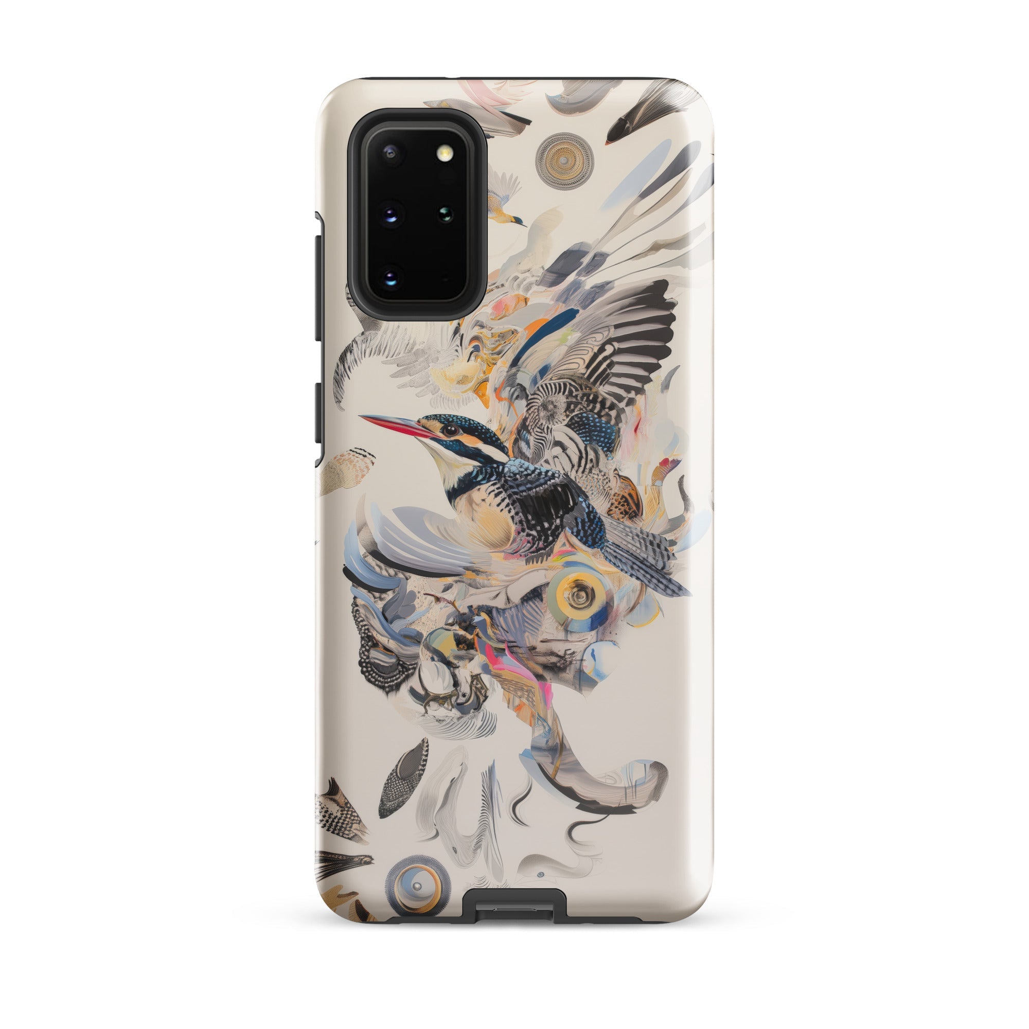 Above & Beyond Surreal Kingfisher Art Samsung Case, Galaxy S20 Plus / Gloss, Smartphone Case Detailed Artistic Depiction Kingfisher Birds