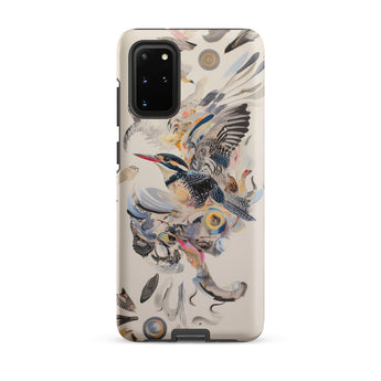 Above & Beyond - Surreal Kingfisher Art Samsung Case, Galaxy S20 Plus / Matte, Smartphone Case Adorned Artistic Depiction Kingfisher