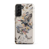 Above & Beyond - Surreal Kingfisher Art Samsung Case, Galaxy S21 Plus / Gloss, Phone Case Vibrant Kingfisher Bird Illustrations