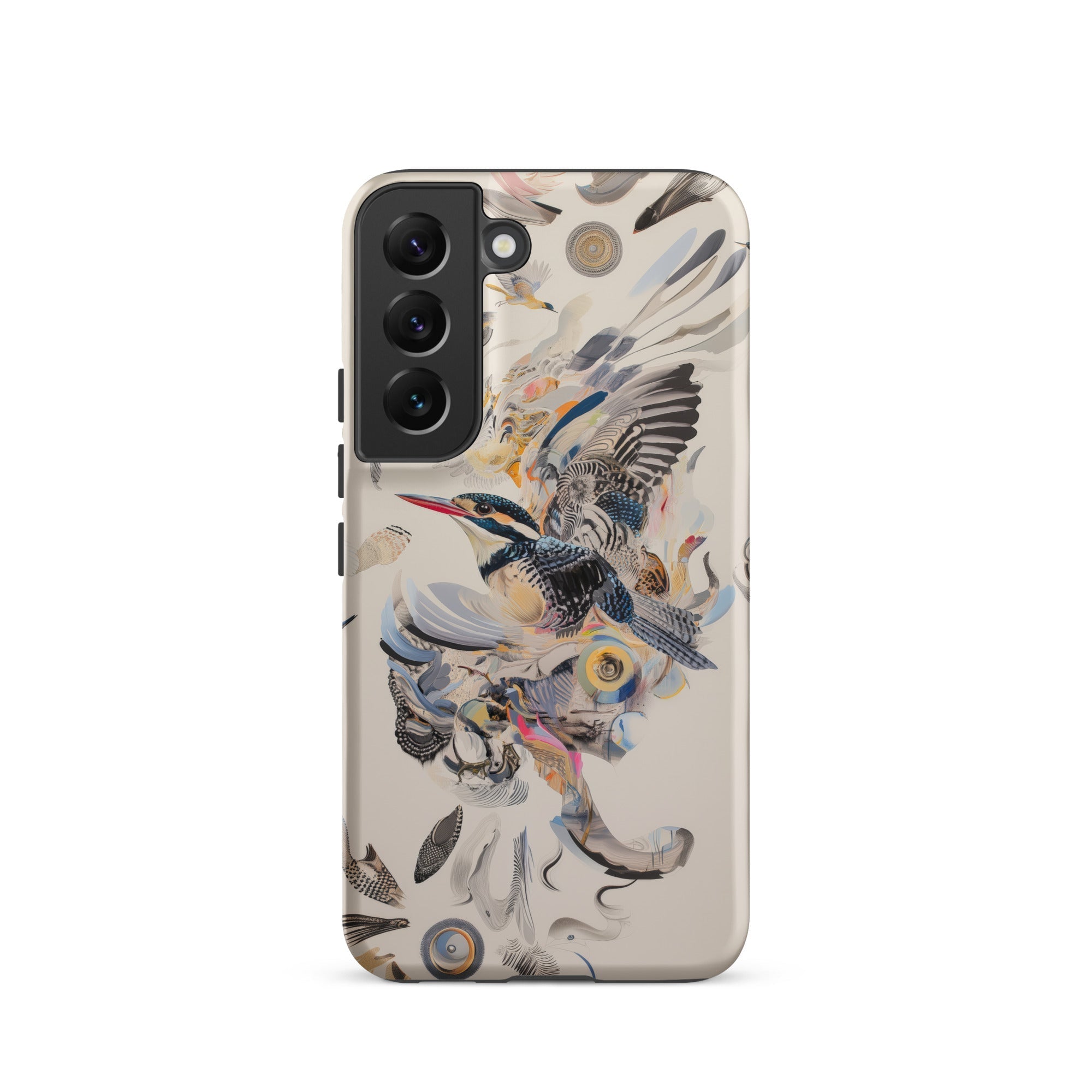 Above & Beyond Surreal Kingfisher Art Samsung Case, Galaxy S22 / Matte, Smartphone Nature Themed Art Case Bird