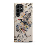 Above & Beyond - Surreal Kingfisher Art Samsung Case, Galaxy S22 Ultra / Matte, Smartphone Nature-themed Art Case Bird Flight