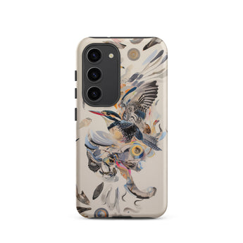 Above & Beyond - Surreal Kingfisher Art Samsung Case, Galaxy S23 / Matte, Smartphone Nature-themed Protective Case