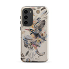 Above & Beyond Surreal Kingfisher Art Samsung Case, Galaxy S23 Plus / Gloss, Smartphone Case Multi Colored Bird Feather Design