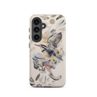 Above & Beyond Surreal Kingfisher Art Samsung Case, Galaxy S24 / Matte, White Smartphone Case Colorful Kingfisher Abstract Design