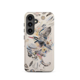 Above & Beyond - Surreal Kingfisher Art Samsung Case, Galaxy S24 / Matte, White Smartphone Case Colorful Kingfisher Abstract Design