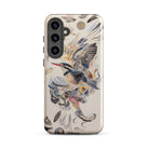 Above & Beyond Surreal Kingfisher Art Samsung Case, Galaxy S24 Plus / Gloss, Smartphone Case Detailed Bird Feather Design