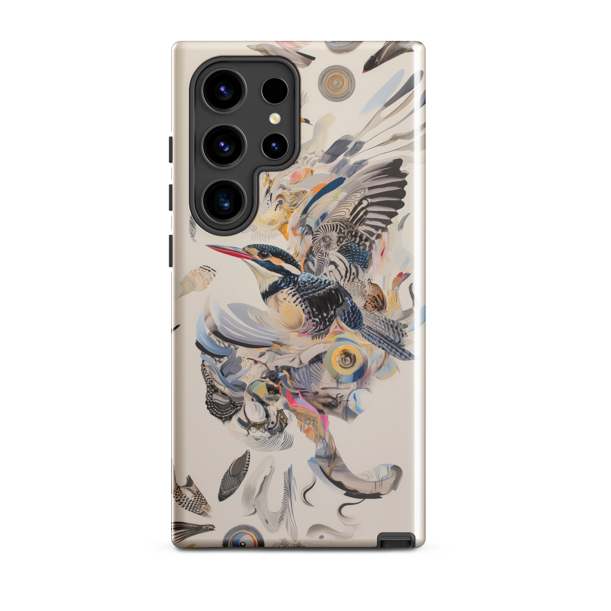 Above & Beyond Surreal Kingfisher Art Samsung Case, Galaxy S24 Ultra / Gloss, Smartphone Nature Themed Protective Case
