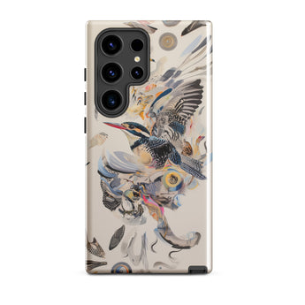 Above & Beyond - Surreal Kingfisher Art Samsung Case, Galaxy S24 Ultra / Gloss, Smartphone Nature-themed Protective Case