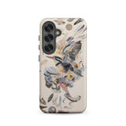 Above & Beyond Surreal Kingfisher Art Samsung Case, Galaxy S25 / Matte, Smartphone Case Colorful Kingfisher Abstract Design