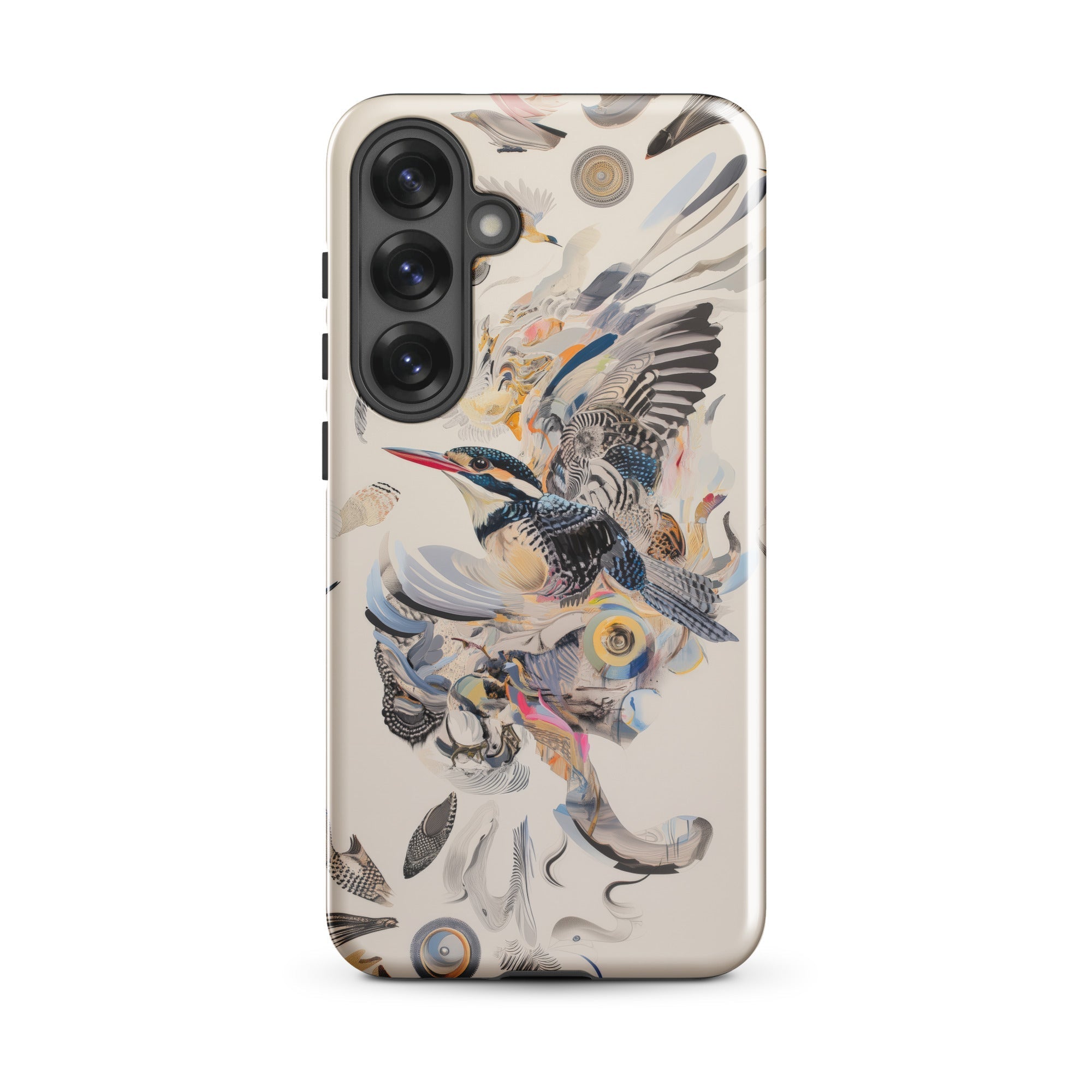 Above & Beyond Surreal Kingfisher Art Samsung Case, Galaxy S25 Plus / Gloss, Smartphone Nature Themed Protective Case Kingfisher Avian