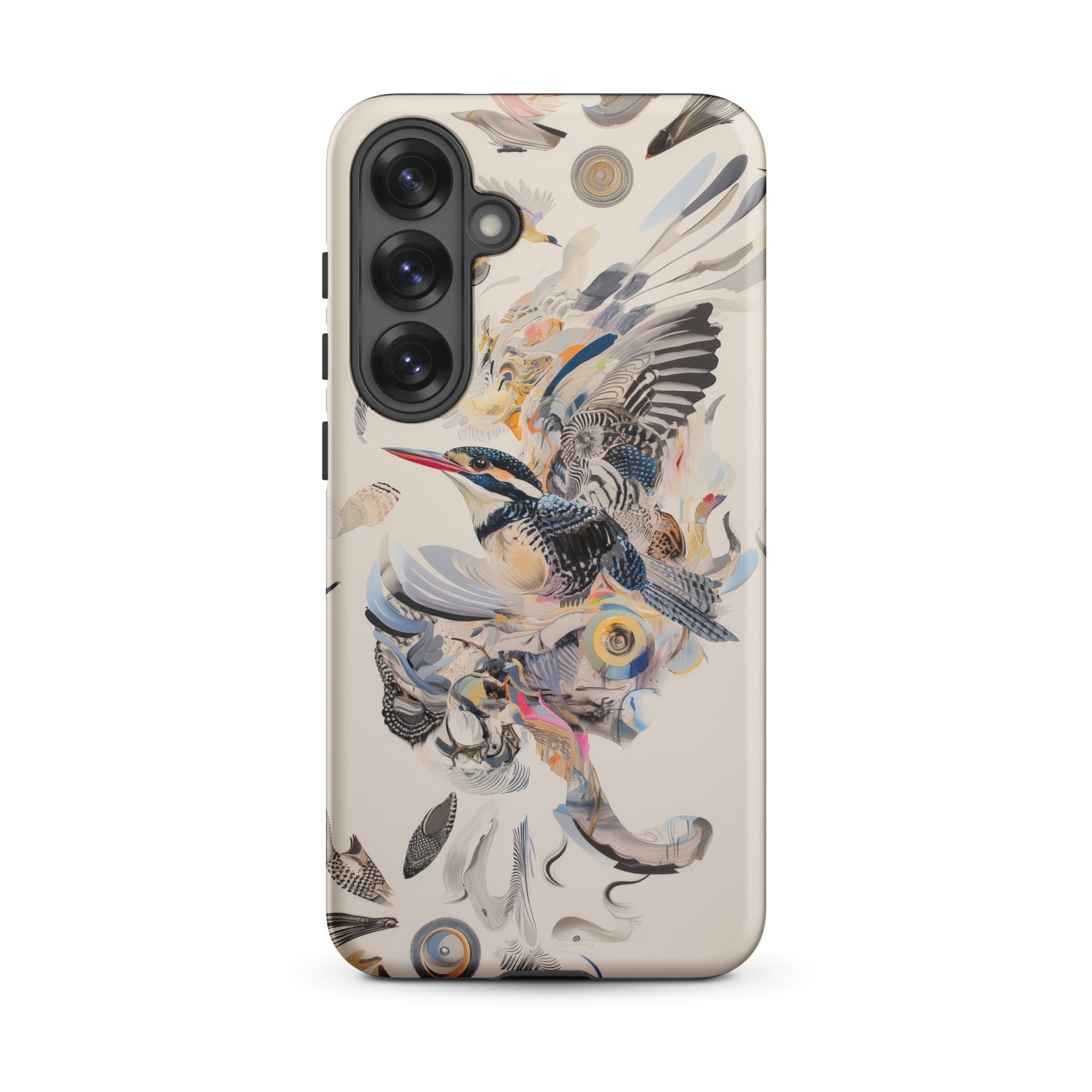 Above & Beyond Surreal Kingfisher Art Samsung Case, Galaxy S25 Plus / Matte, Smartphone Nature Themed Protective Case