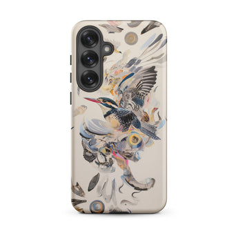 Above & Beyond - Surreal Kingfisher Art Samsung Case, Galaxy S25 Plus / Matte, Smartphone Nature-themed Protective Case