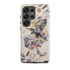 Above & Beyond Surreal Kingfisher Art Samsung Case, Galaxy S25 Ultra / Matte, Smartphone Nature Themed Protective Case Kingfisher Abstract