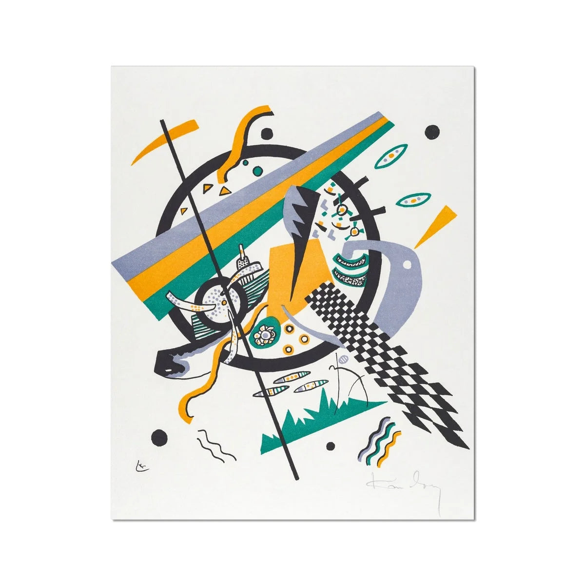 Small Worlds Iv - Wassily Kandinsky Art Print 16’’x20’’ Posters Prints & Visual Artwork