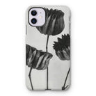 Abutilon (lime Mallow) Pod - Karl Blossfeldt Iphone Case, 11 / Matte, Iphone Case Black White Floral Design Tulips
