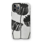 Abutilon (lime Mallow) Pod - Karl Blossfeldt Iphone Case, 11 Pro / Matte, Iphone Case Black White Floral Design Tulip-like Flowers