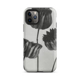 Abutilon (lime Mallow) Pod - Karl Blossfeldt Iphone Case, 11 Pro / Matte, Black White Floral Phone Case
