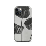 Abutilon (lime Mallow) Pod - Karl Blossfeldt Iphone Case, 12 Pro / Matte, Black White Floral Phone Case