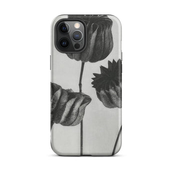 Abutilon (lime Mallow) Pod - Karl Blossfeldt Iphone Case, 12 Pro Max / Matte, Black White Floral Iphone Case