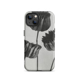 Abutilon (lime Mallow) Pod - Karl Blossfeldt Iphone Case, 13 / Matte, Black White Floral Iphone Case