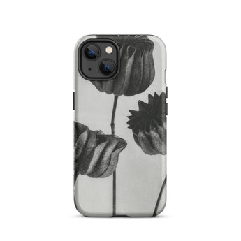Abutilon (lime Mallow) Pod - Karl Blossfeldt Iphone Case, 13 / Matte, Black White Floral Iphone Case
