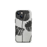 Abutilon (lime Mallow) Pod - Karl Blossfeldt Iphone Case, 13 Mini / Matte, Black White Floral Phone Case