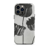 Abutilon (lime Mallow) Pod - Karl Blossfeldt Iphone Case, 13 Pro Max / Matte, Black White Floral Phone Case