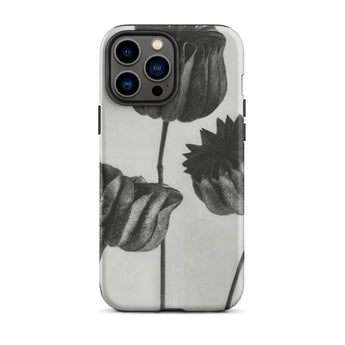 Abutilon (lime Mallow) Pod - Karl Blossfeldt Iphone Case, 13 Pro Max / Matte, Black White Floral Phone Case