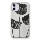 Abutilon (lime Mallow) Pod - Karl Blossfeldt Iphone Case, Iphone Case Black White Floral Design Tulips