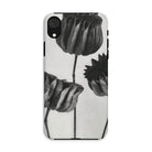 Abutilon (lime Mallow) Pod - Karl Blossfeldt Iphone Case, Phone Case Black White Floral Design Tulip-like Flowers