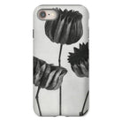 Abutilon (lime Mallow) Pod - Karl Blossfeldt Iphone Case, Phone Case Black White Floral Design Tulip-like Flowers