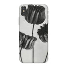 Abutilon (lime Mallow) Pod - Karl Blossfeldt Iphone Case, Phone Case Black White Floral Design Tulip-like Flowers