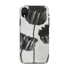 Abutilon (lime Mallow) Pod - Karl Blossfeldt Iphone Case, Phone Case Black White Floral Design Tulips