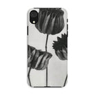 Abutilon (lime Mallow) Pod - Karl Blossfeldt Iphone Case, Xr / Matte, Phone Case Black White Floral Design Tulips