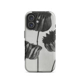 Abutilon (lime Mallow) Pod - Karl Blossfeldt Phone Case Iphone 16 / Matte Black White Floral Phone Case Karl Blossfeldt, Blossfeldt’s