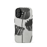 Abutilon (lime Mallow) Pod - Karl Blossfeldt Phone Case Iphone 17 / Matte Black White Tulip Phone Case Textured Surface Made Karl